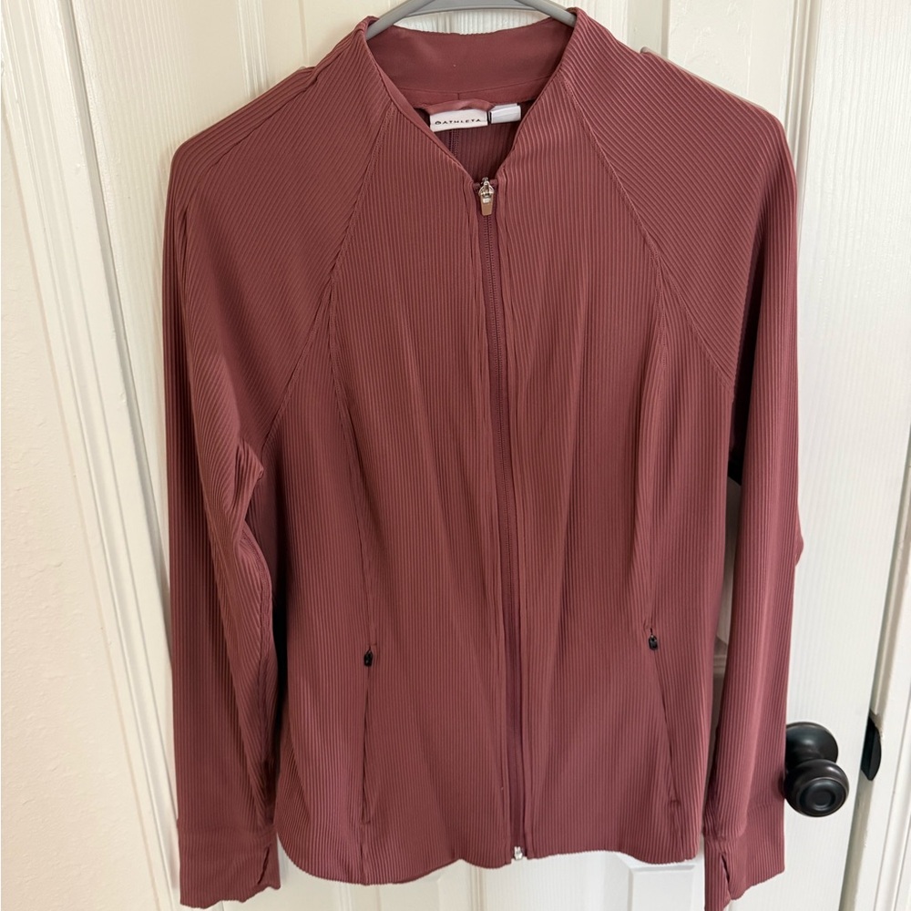 Athleta Ribbed Mauve jacket